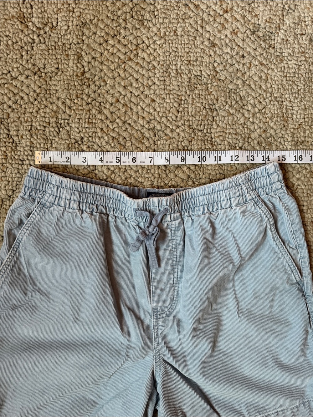 J. Crew Light Blue Elastic Waist Corduroy Shorts - Picture 4 of 7